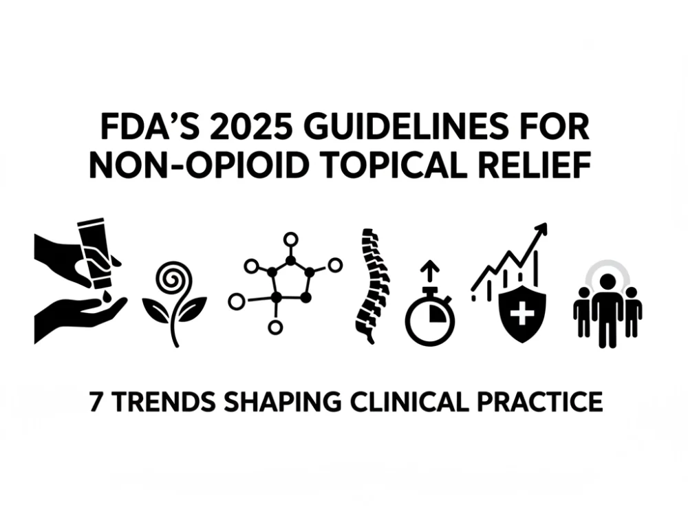 FDA's 2025 Guidelines for Non-Opioid Topical Relief: 7 Trends Shaping Clinical Practice